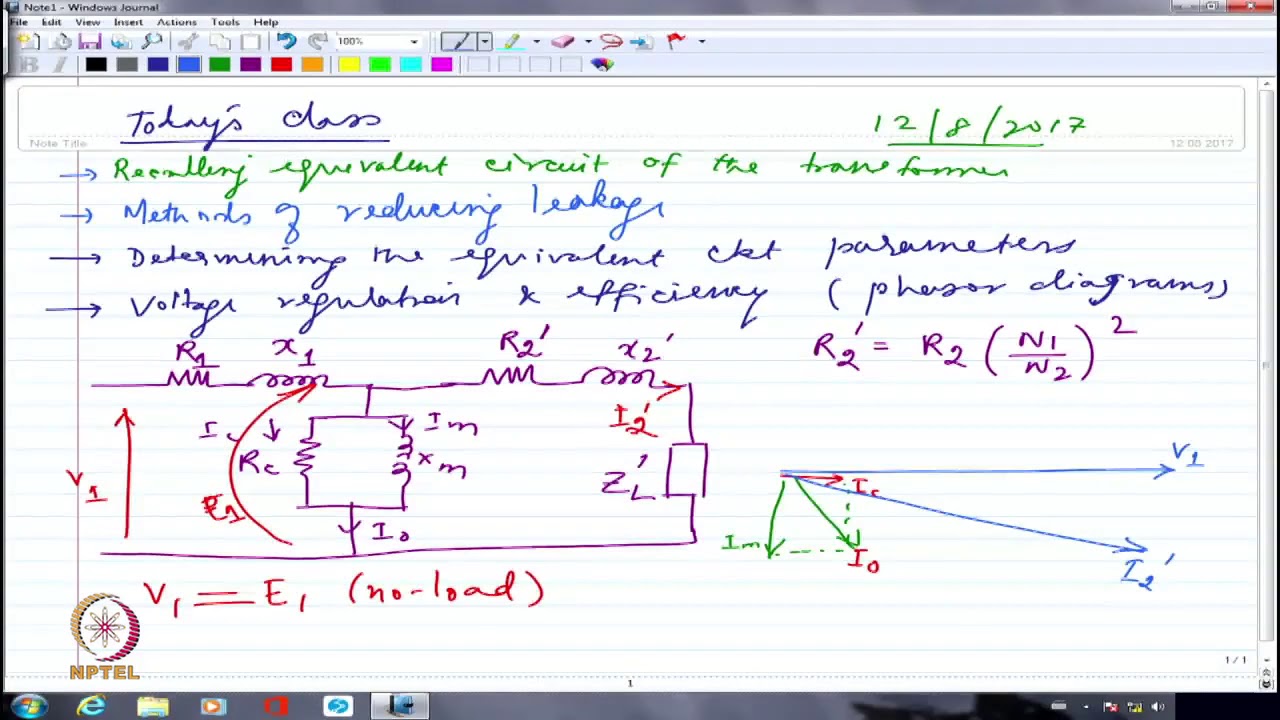 Transformer Equivalent circuit and Reducing leakage