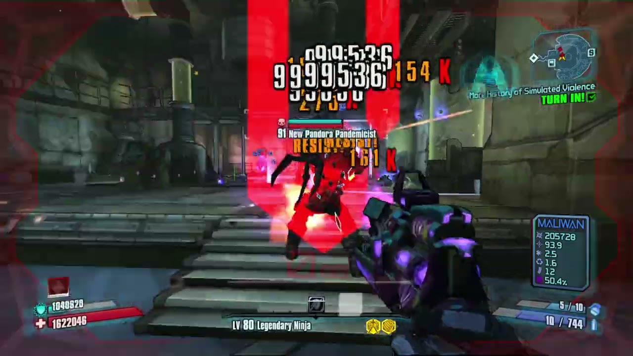 OP10 Melee Zer0 vs MT. Scarab Research Center - Borderlands 2