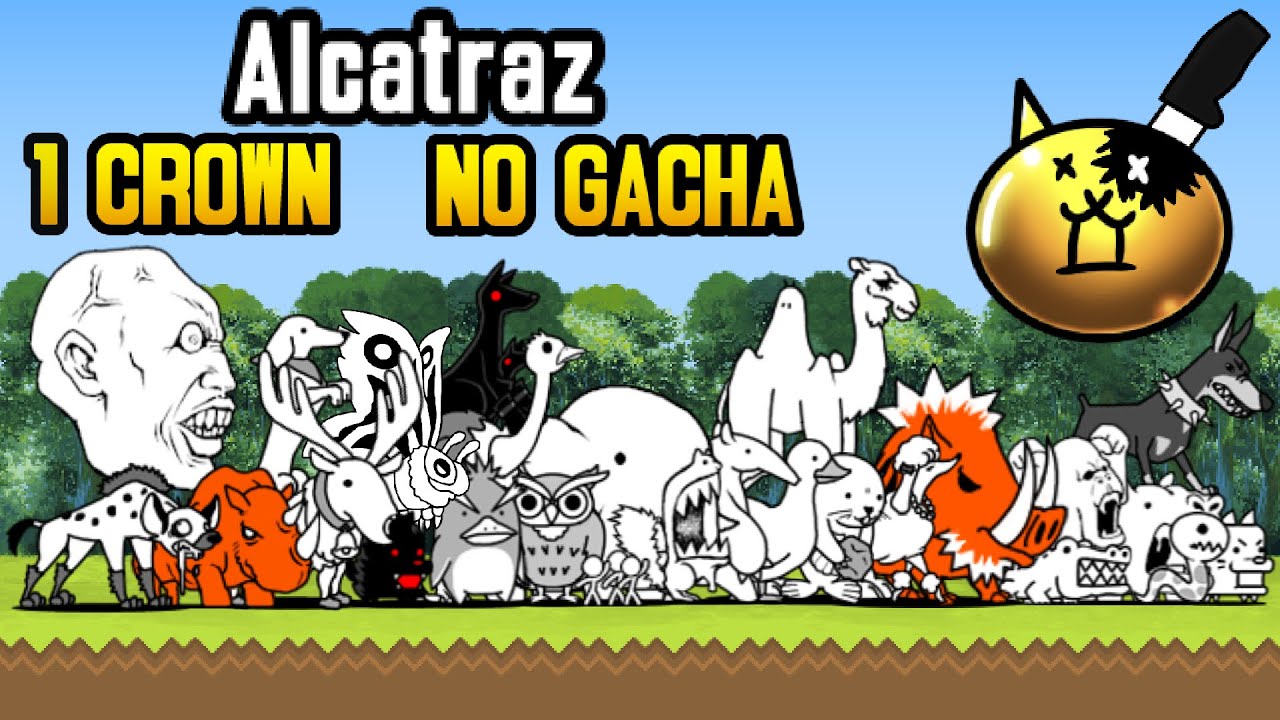 The Battle Cats: Alcatraz SoL 17, 1 CROWN, NO GACHA