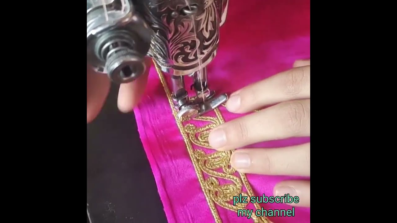 اموزش  ابتدایی د یزاین زنجیرک چرمه دوزی نمونه دان استینbesic sewing new  design afghani chrama dozi