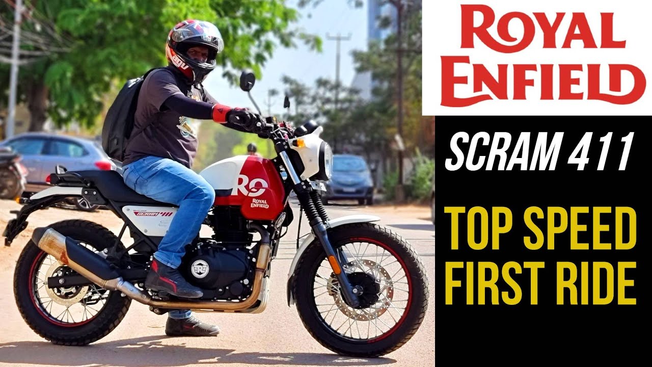 Royal Enfield Scram 411 Top Speed First Ride Review | Himalayan vs Scram 6 Differences