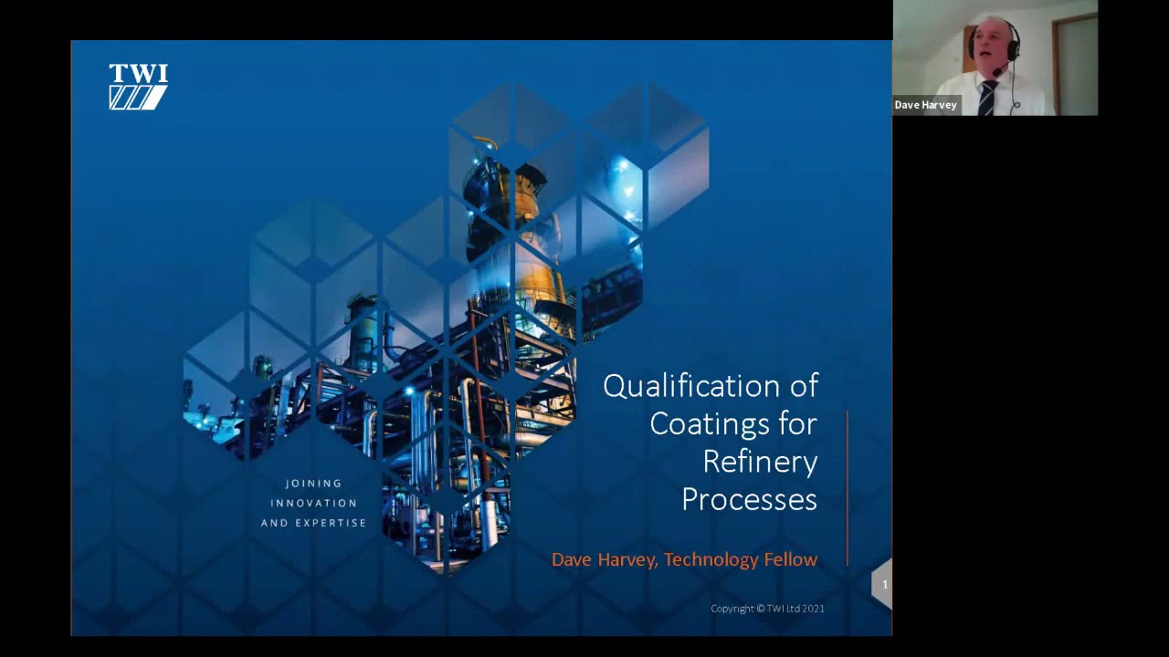 Webinar: Qualification of Coatings for Refinery Processes