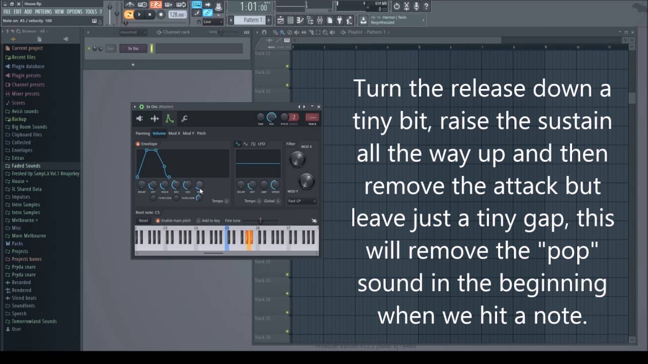 FL Studio 12 Tutorial | Good EDM/House Synth (using 3xOsc)