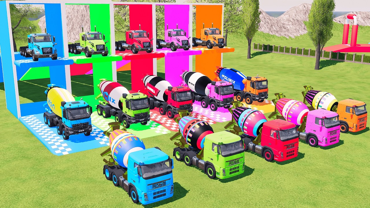 COLOR ARENA TRUCK DRIVING – BIG MIXER TRUCK EXTREME ROUTE | #fs22 #farmingsimulator22