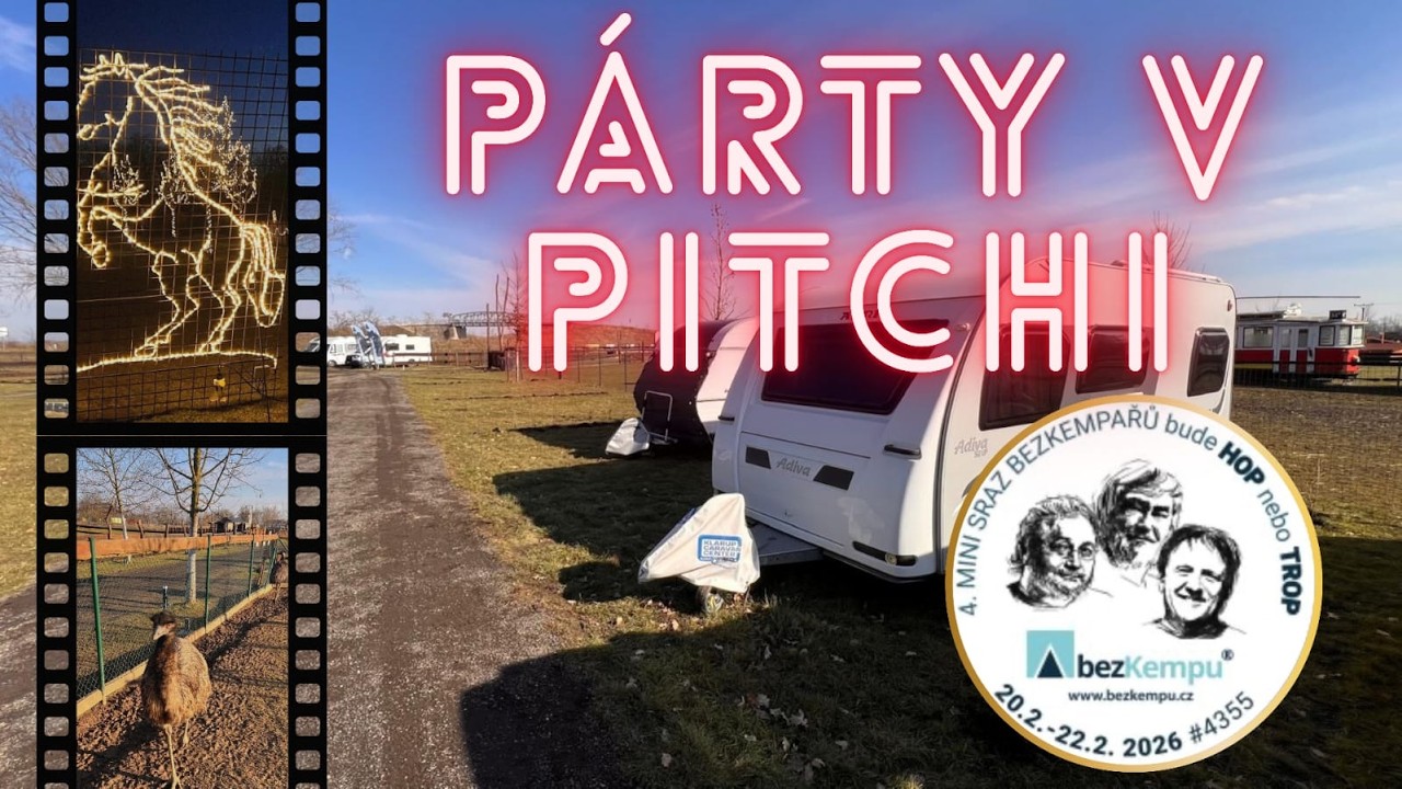 S karavanem na 4. mini srazu bezkempařů v ZOO Park Zelčín s kapelou HopTrop - Rodina v pitchi