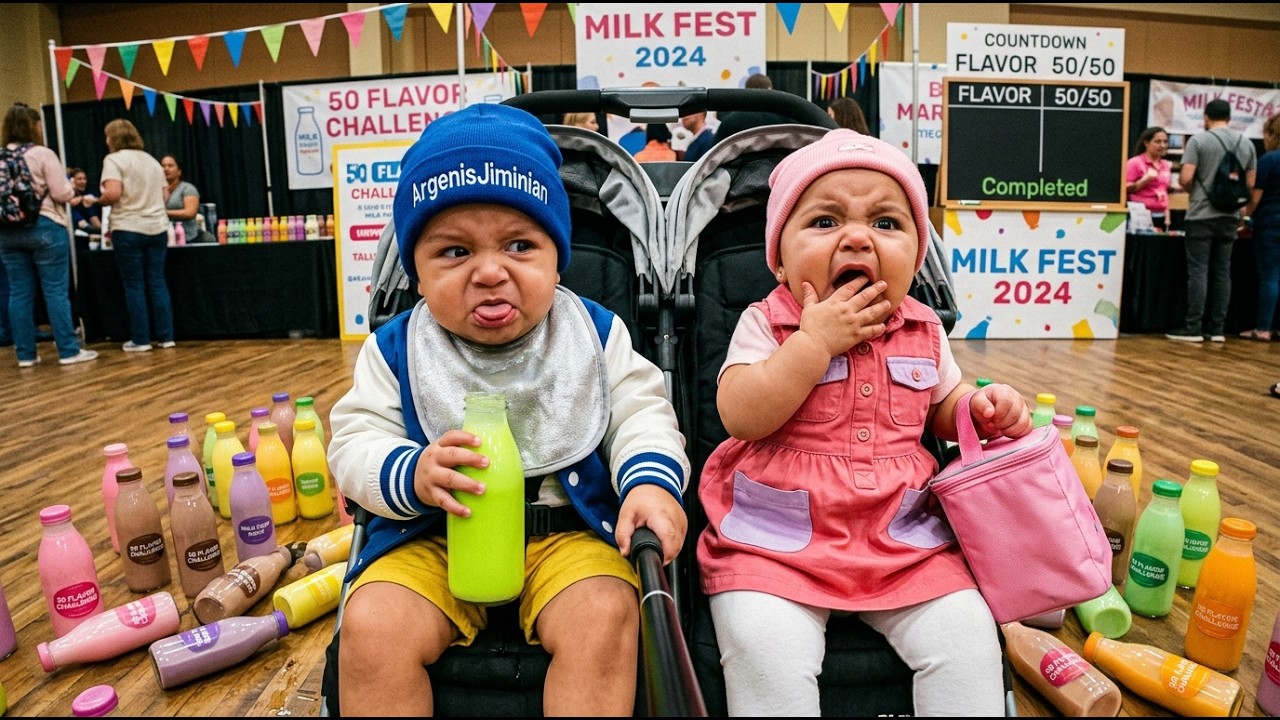 &iexcl;PROBAMOS LA LECHE M&Aacute;S RARA DEL MUNDO! 👽🍼 (Reto 50 Sabores) | Brayan y Kimberly AI
