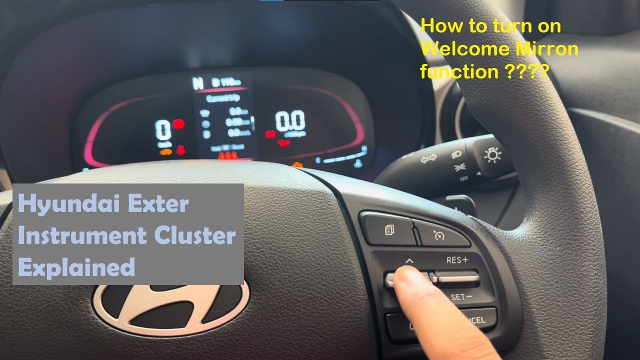 Hyundai Exter AMT 2024 Instrument Cluster Explained MID Digital Speedometer Hidden Features 😱 Guide
