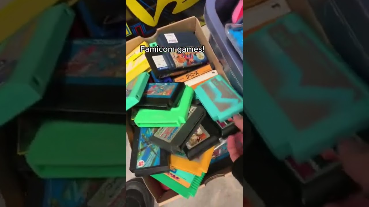 A flea market full of video games!
