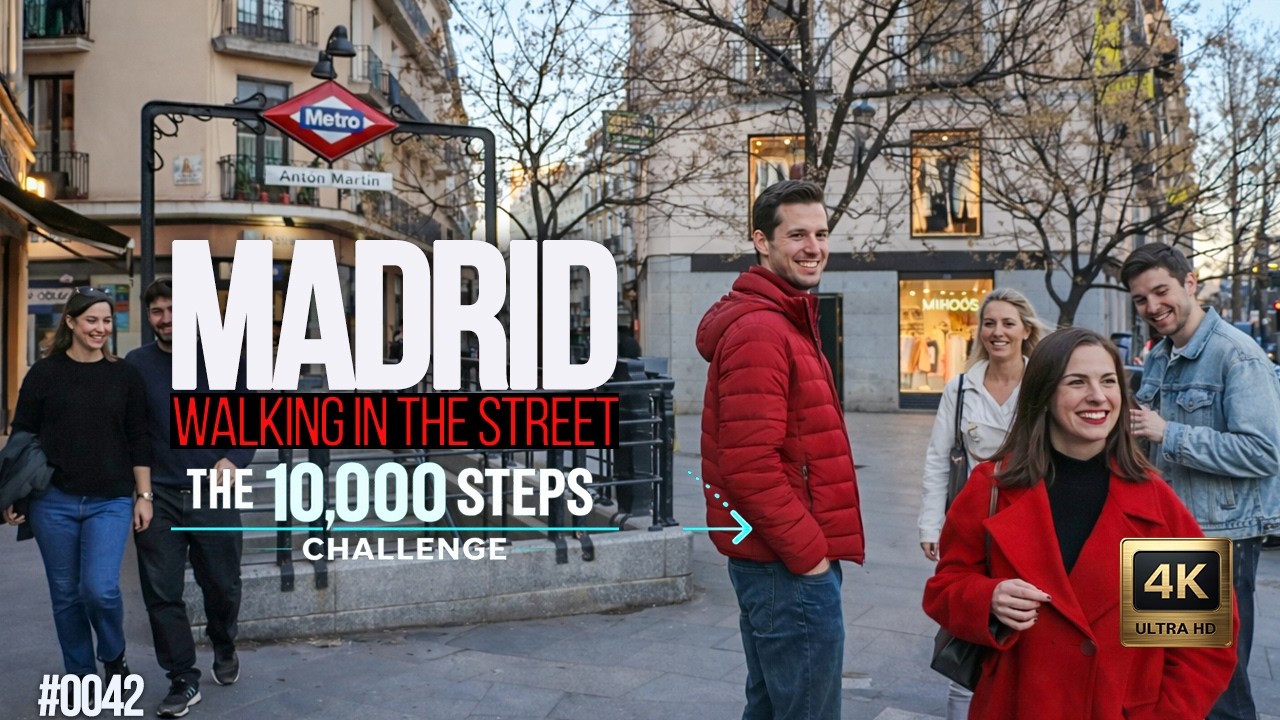 🇪🇸 6km Walking Through Madrid’s Historic & Trendy Neighborhoods | City Sounds : #0041