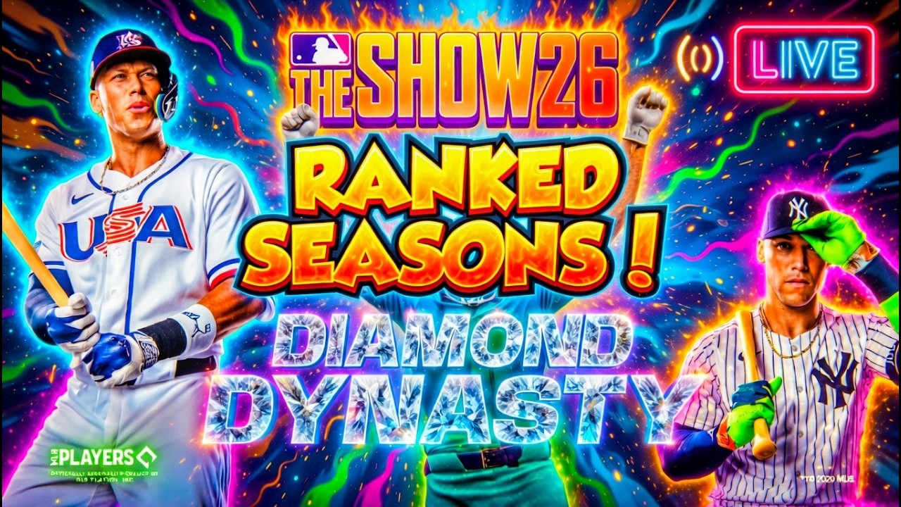 🔴 LIVE RANKED SEASONS GRIND IN MLB THE SHOW 26 DIAMOND DYNASTY! WHO STAYS ON THE SQUAD AND WHO GOES?
