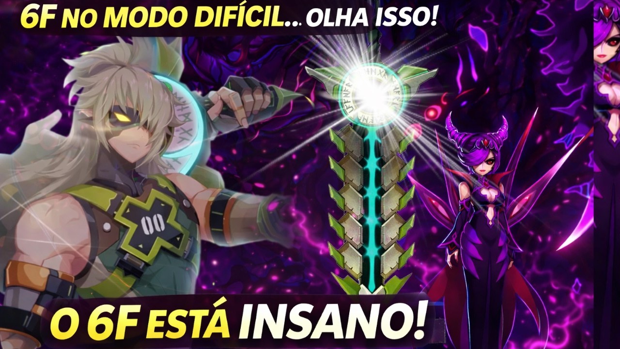 CONHECENDO o 6F no MODO DIFÍCIL  | Torre da Extinção 6F - Grand Chase Classic