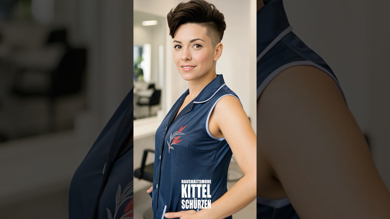 Stylische #Friseurin im blauen #Nylonkittel &ndash; Glanz & Style im Salon! | #AI Folge 408