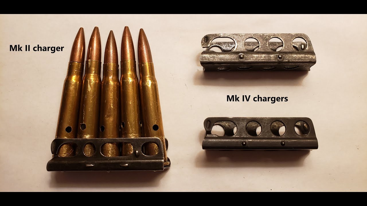 Charger clip loading of the Lee Enfield No. 4 rifle