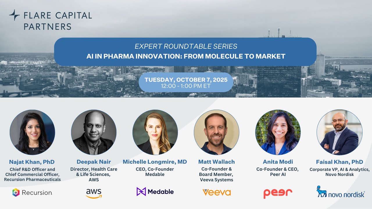 Flare Capital Expert Roundtable Series #20: AI in Pharma Innovation: From Molecule to Market