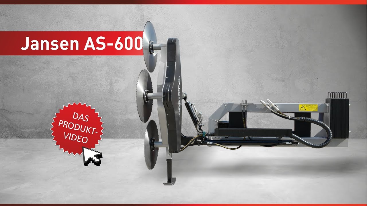Astsäge Jansen AS-600, Astschere, Traktor, Frontlader, 1750mm Breite
