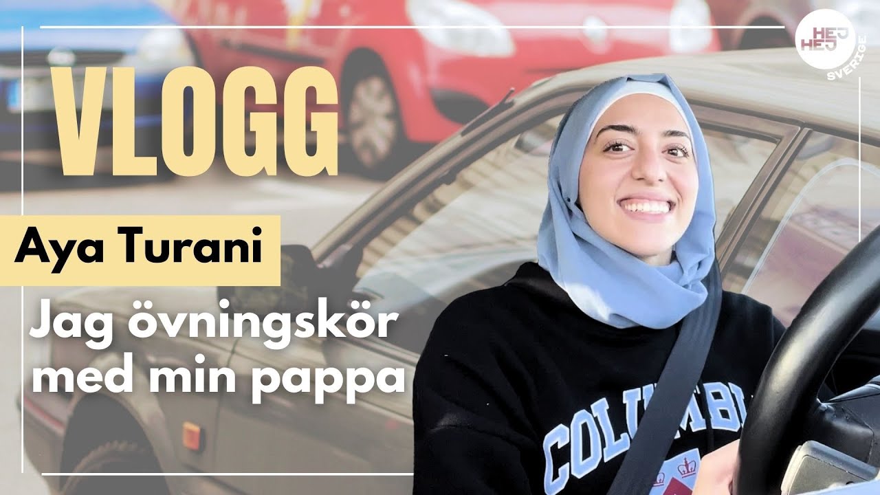 Jag ska ta körkort! | Övningskör med min pappa | Aya Turani |  A day in life in Sweden - Vlog