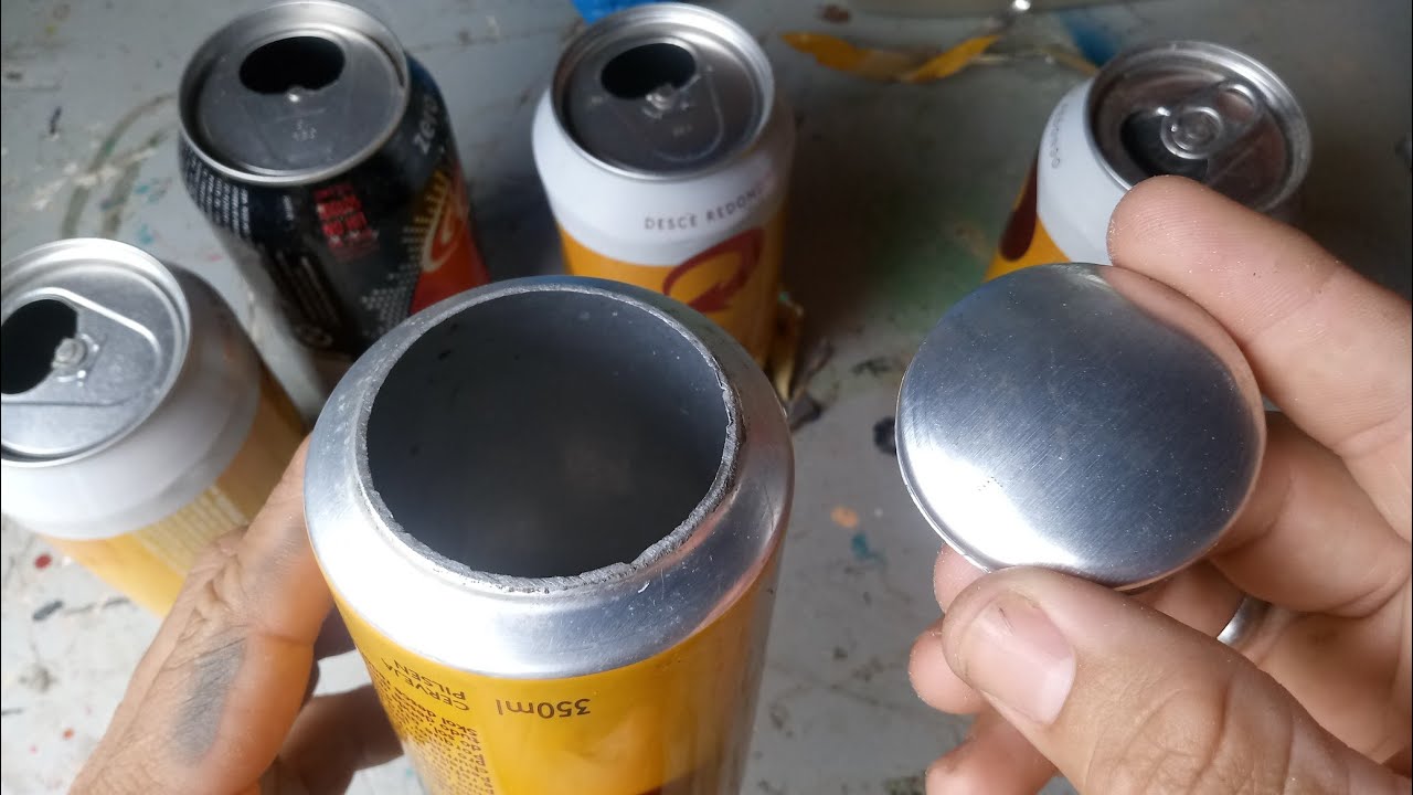4 dica de como tirar o fundo da latinha