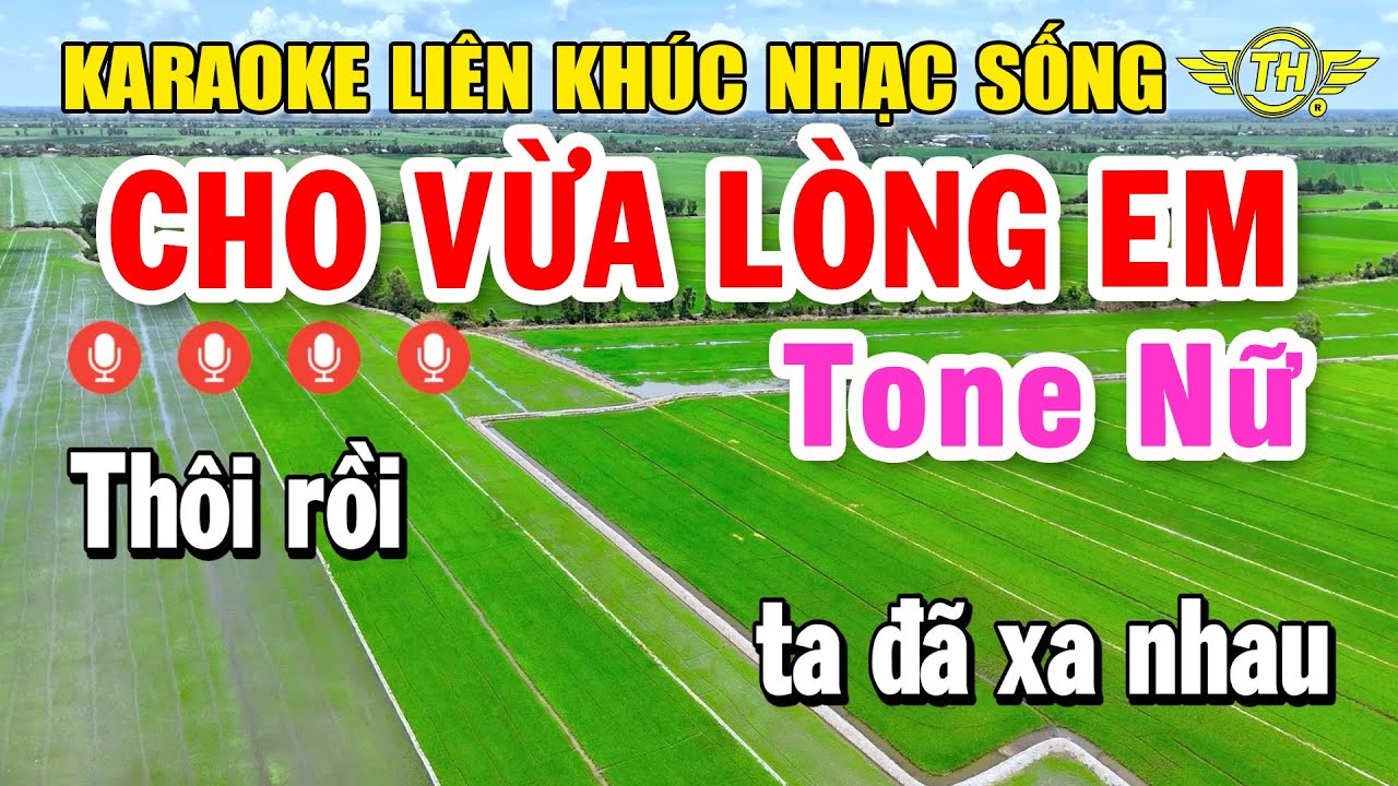 Karaoke Liên Khúc Bolero Tone Nữ Dễ Hát | Tuyển Chọn Nhạc Trữ Tình - Cho Vừa Lòng Em