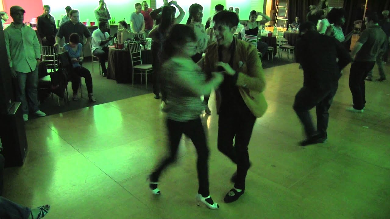 Nery Garcia & Erika social dance at Salsa Dura Houston