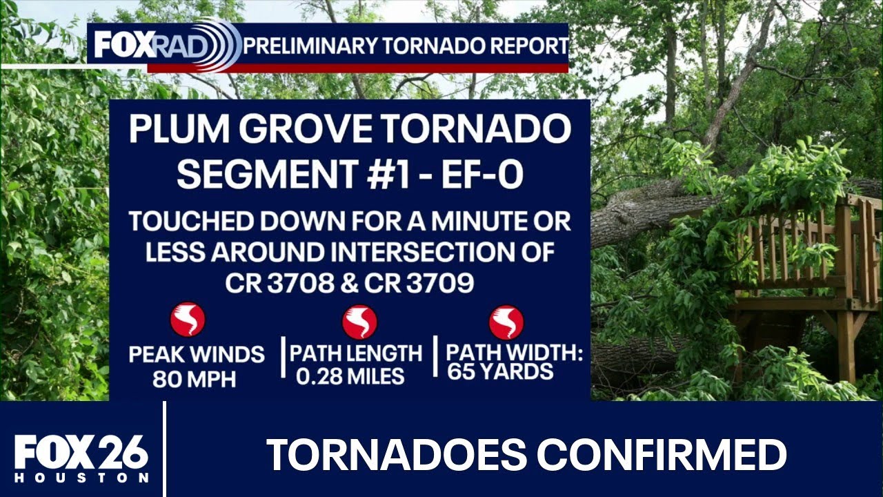 Two tornadoes confirmed in Liberty County, TX