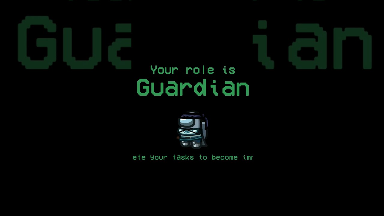 Among Us but your role is the GUARDIAN || Town of Host Re-Edited (TOHRE) mod #shorts
