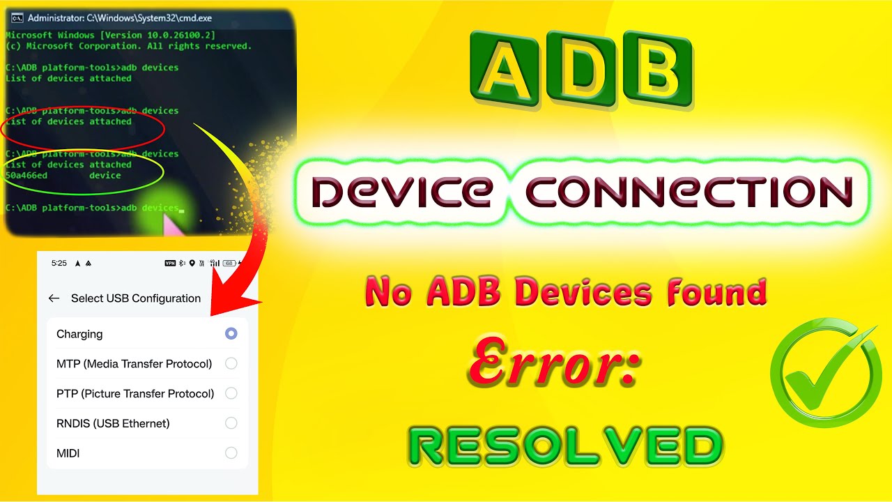 Smart way to fix ADB Device Not Showing, Not Found on PC, ADB UNAUTHORIZED