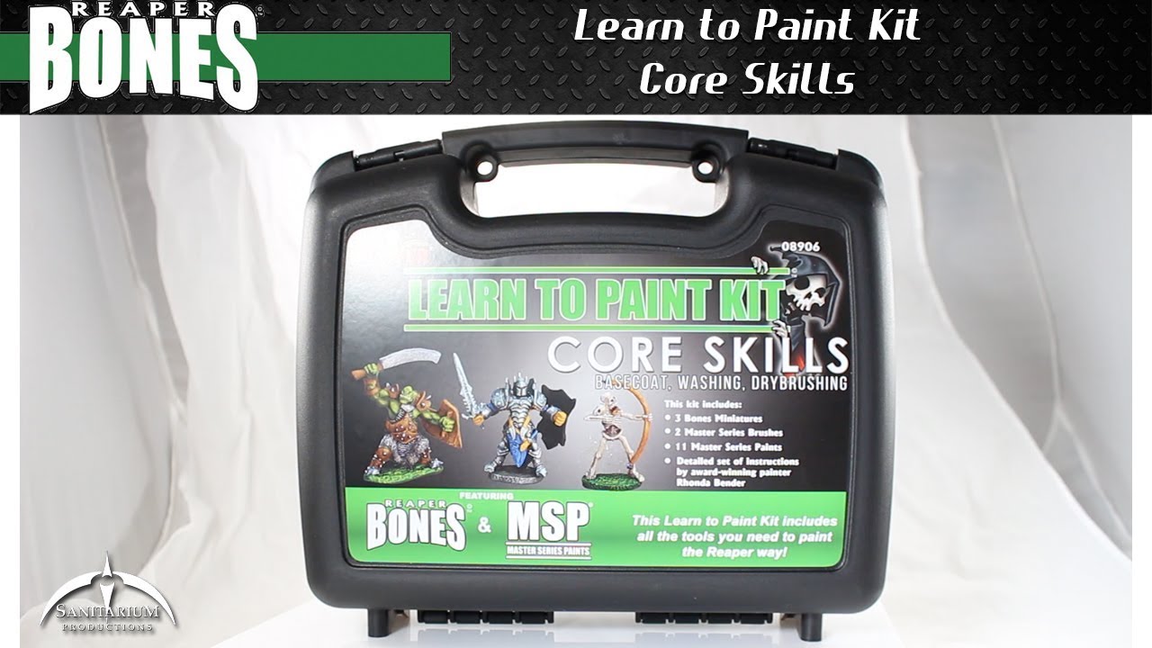 Reaper Bones Learn to Paint Core Skills Kit Unboxing
