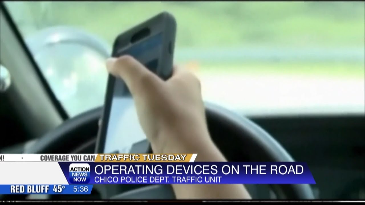 Traffic Tuesday: Chico Police reminds drivers not to use phones while driving