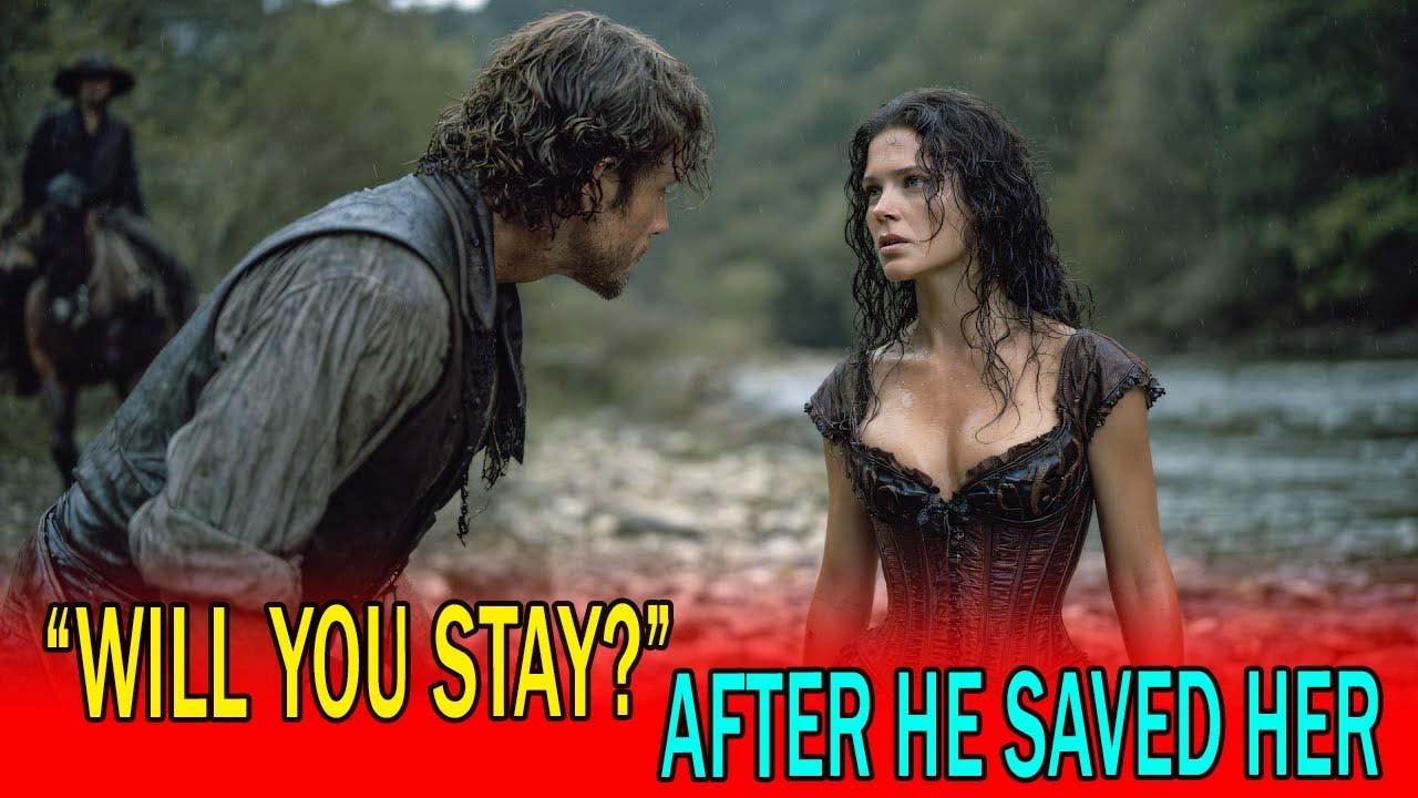 “Will You Stay?” the Widow Whispered After the Cowboy Saved Her from the River