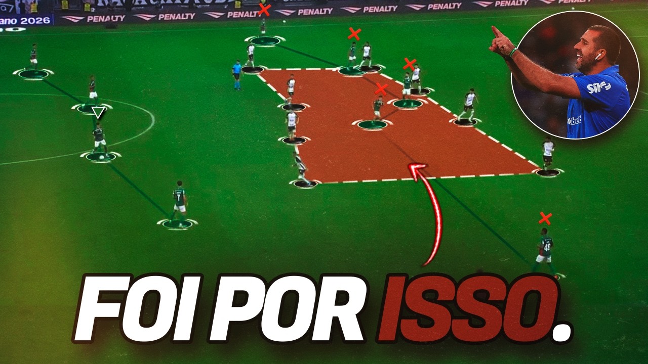 Por que o Palmeiras N&Atilde;O CONSEGUIU FAZER UM GOL com DOIS A MAIS contra o Corinthians?