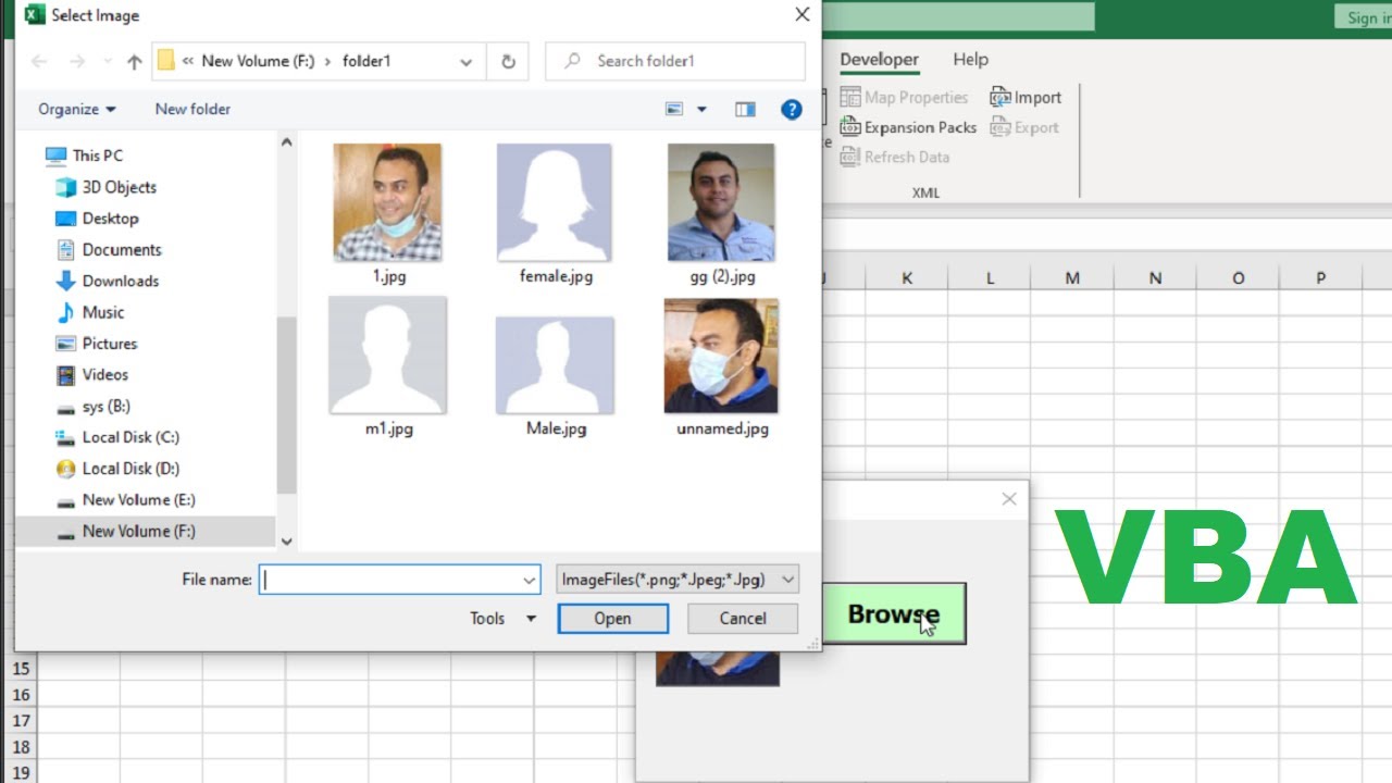VBA - User Form: How to insert image - Excel vba code