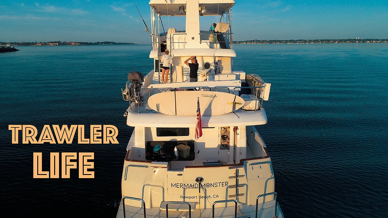 TRAWLER LIFE #44 full time BOAT FAMILY pirate hiding spots on a Nordhavn 55