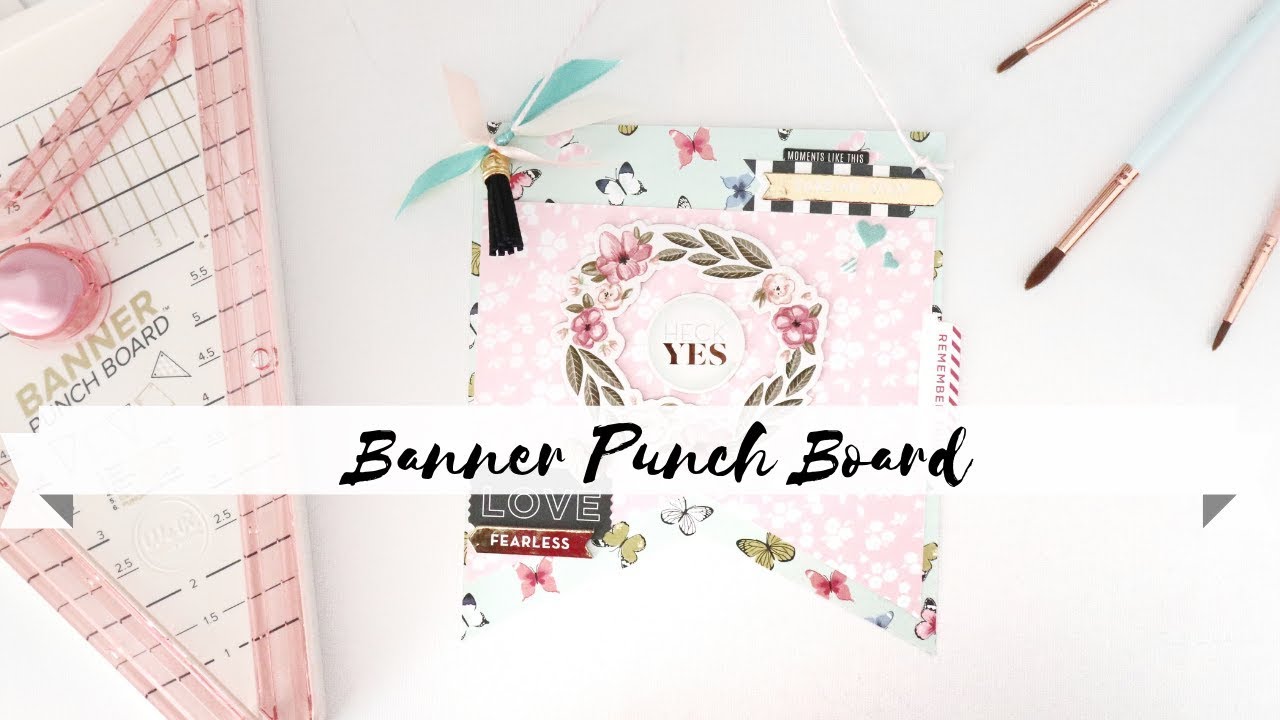 Como se usa la banner punch board de We Are Memory Keepers