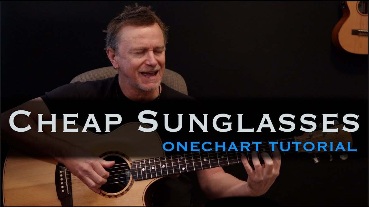 Cheap Sunglasses acoustic ZZ Top guitar lesson tutorial [tab includes solos]