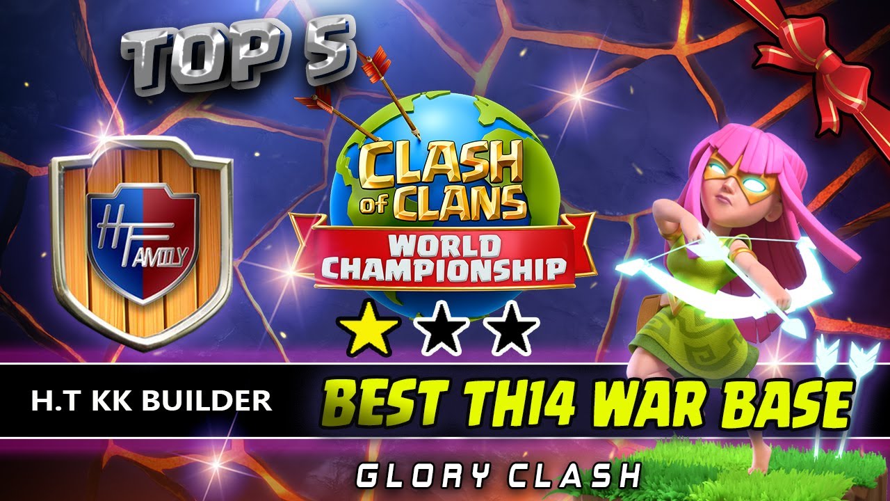 * New * H.T Family Top 5 Best TH14 War Base with Link /KK Base Builder/Anti 2-3 Star/Clash of clans