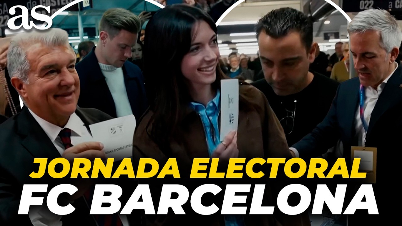 HISTÓRICA JORNADA ELECTORAL: LAPORTA, FONT, TER STEGEN, AITANA, XAVI, BUSQUETS... | ELECCIONES BARÇA