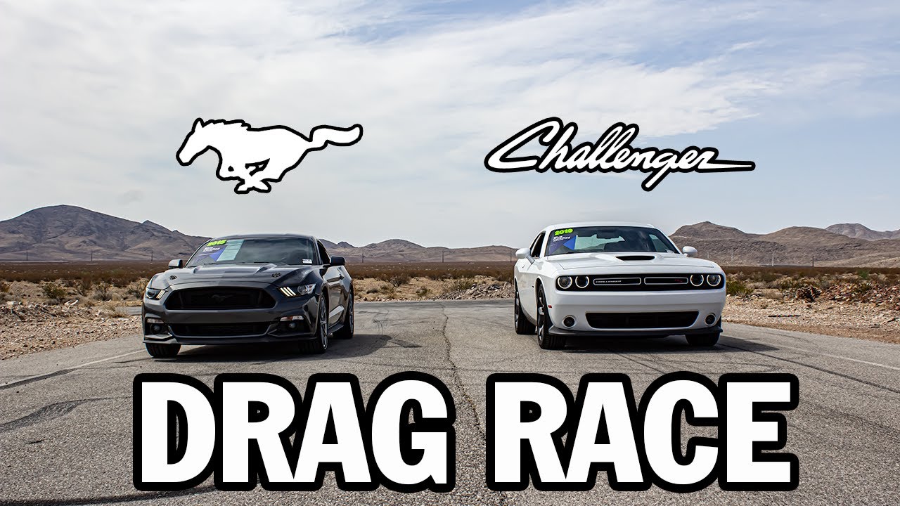 Ford Mustang Ecoboost против Dodge Challenger R/T | DRAG RACE