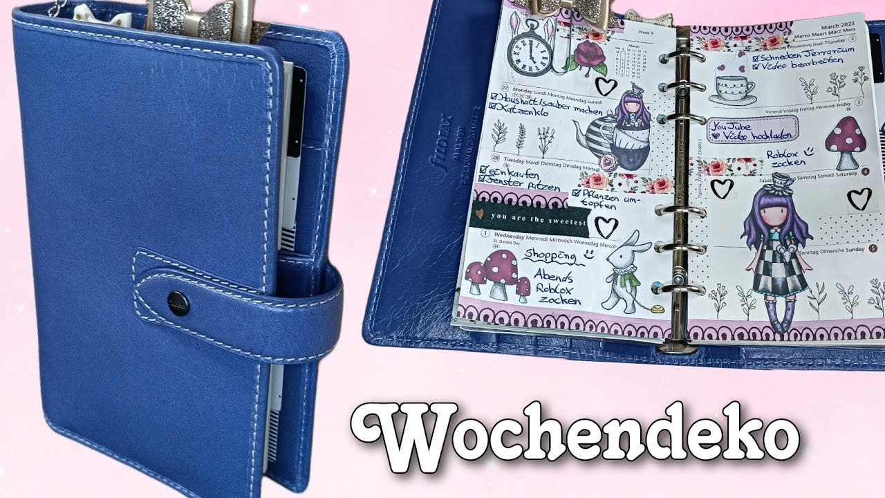 Filofax Wochendeko Gorjuss- Alice in Wonderland /deutsch