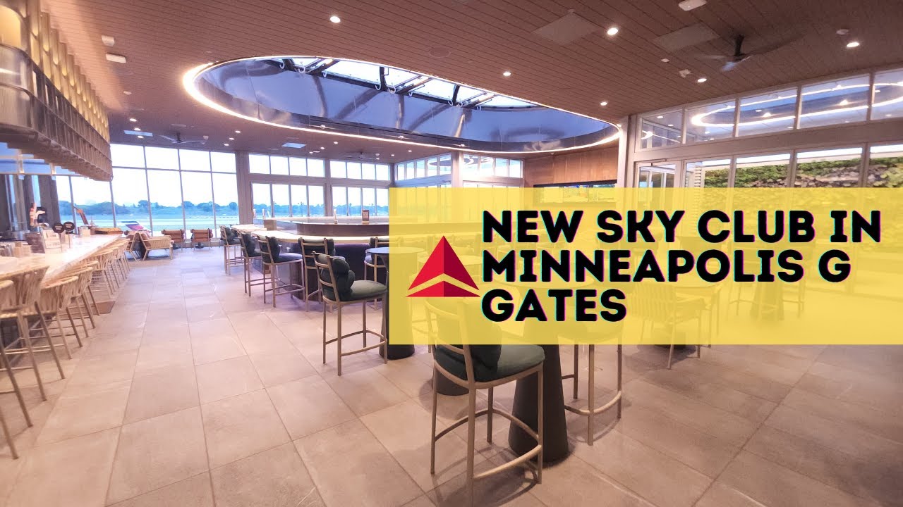 Новый клуб Delta Sky Club в Миннеаполисе | MSP Delta SkyClub, выход G