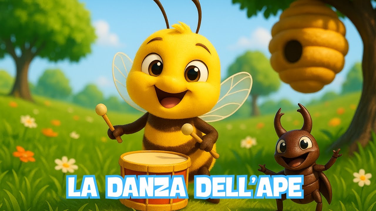 Musica per Bambini 🐝 La Danza dell'Ape 🎉 Canta, Balla e Divertiti!