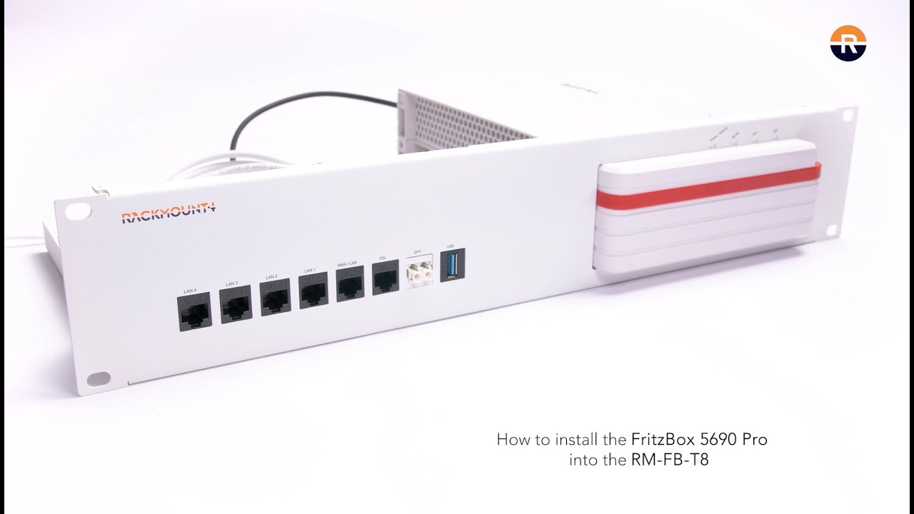 FritzBox! 5690 Pro &ndash; Rackmount.IT Kit Installation (Step-by-Step)