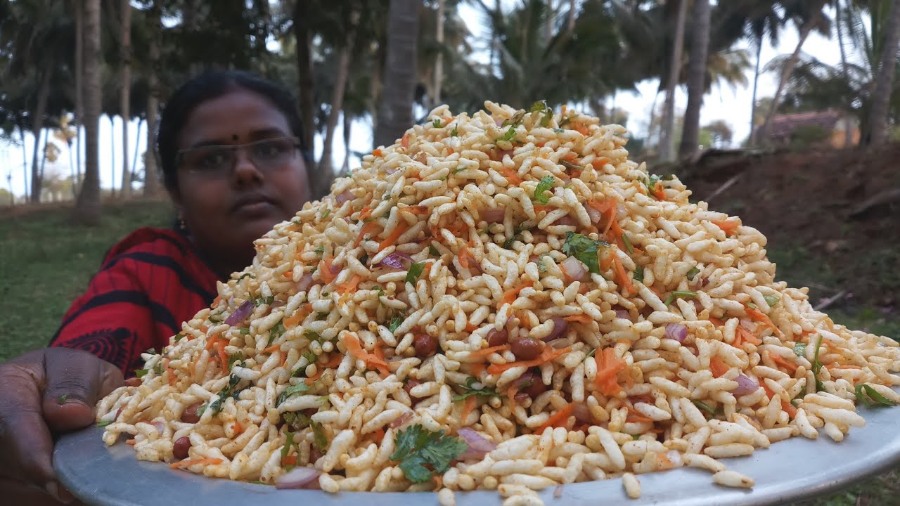 Street Food style Kaara Pori | கார பொரி | Masala Puffed Rice | Food Money Food
