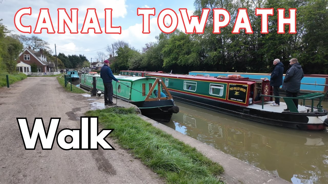 Canal towpath walk | Norton Junction | Canal Locks| Old Canal Inn.