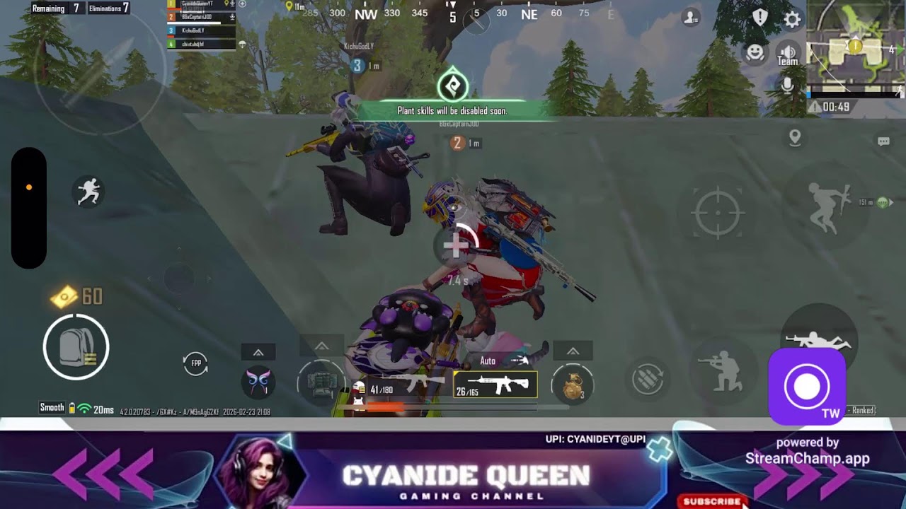 COC and BGMI girl gamer👧🎮23-02-25 #bgmi #bgmilive #cyanideislive