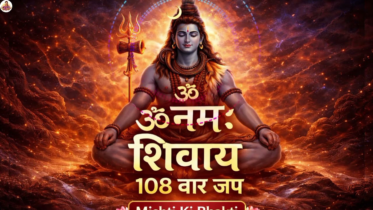 ॐ नमः शिवाय 108 बार जप | Om Namah Shivaya 108 Times | Peaceful Shiv Mantra | Mishti Ki Bhakti 🔱