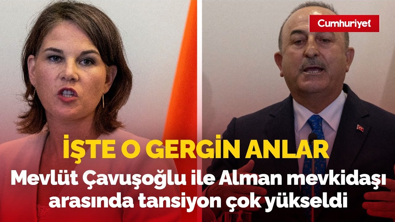 Mevlüt Çavuşoğlu ile Alman mevkidaşı arasında tansiyon çok yükseldi: İşte o gergin anlar