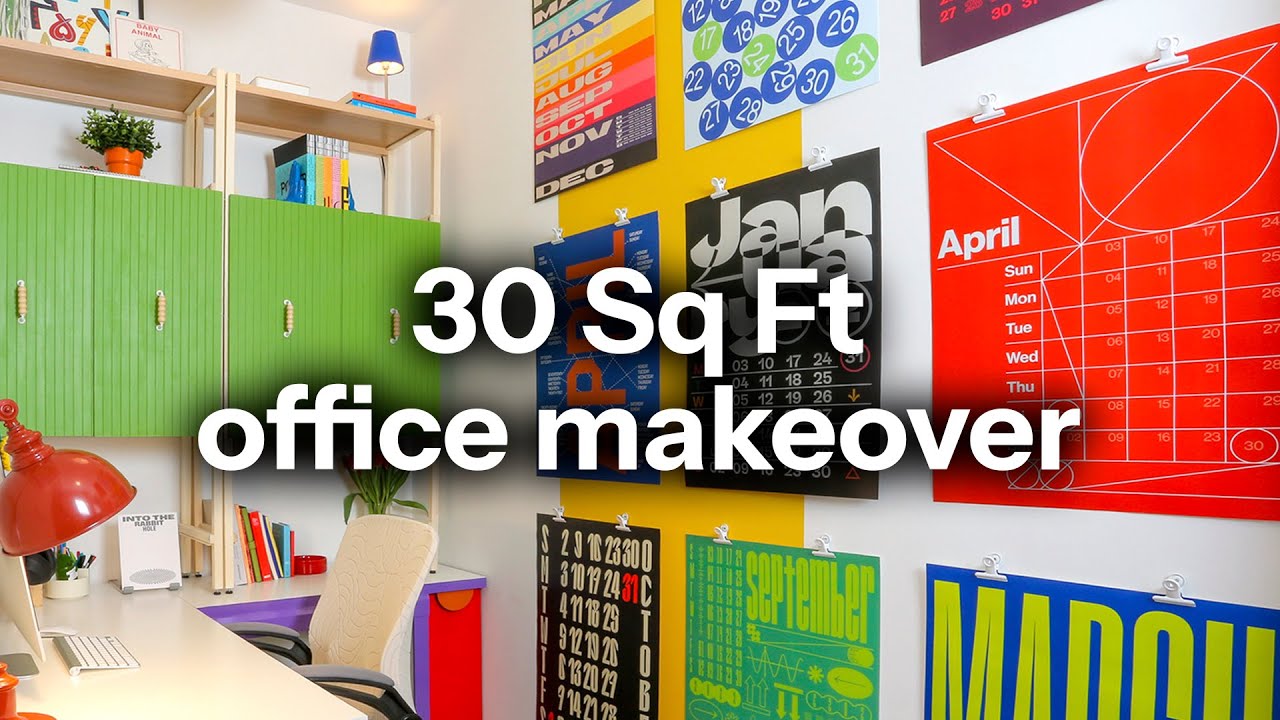 TINY work-from-home office makeover