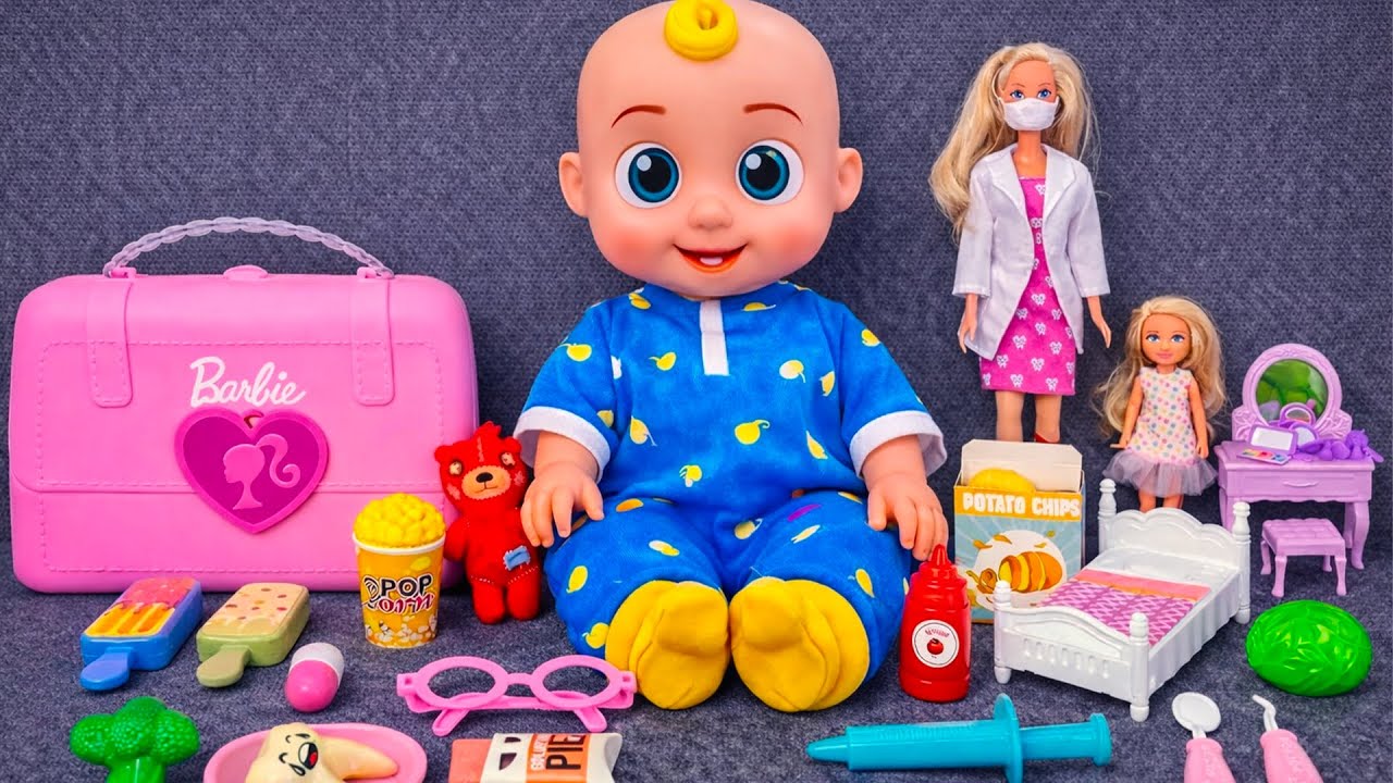 7 Minutes Satisfying with Unboxing Barbie Family Playset, Cute Doll Toys ASMR | Review Toys