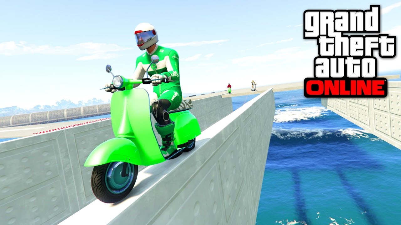 EXTREME FAGGIO WATER PARKOUR - GTA 5 ONLINE
