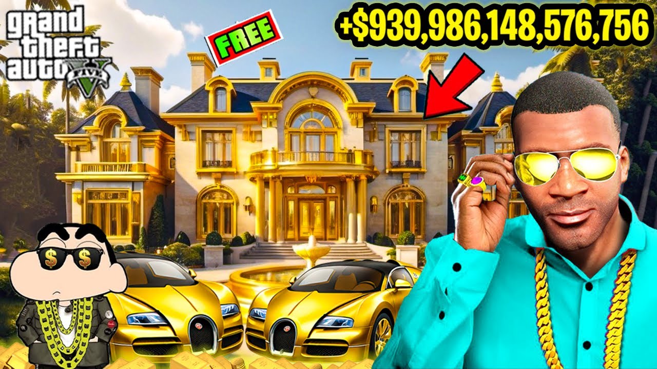 FRANKLIN KICK ANYTHING BECOME GOLD || EVERYTHING IS FREE IN GTA 5 !
